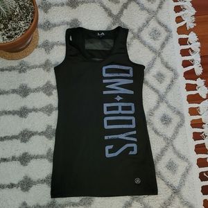 Om-Boys mesh cutout tank